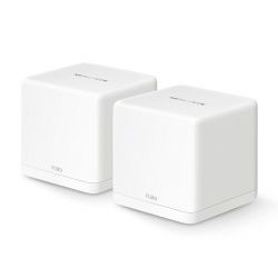 Mercusys Halo H60X(2-pack) AX1500 Whole Home Mesh WiFi 6, Dual-Band 300Mbps/1201Mbps (2.4GHz/5GHz), 802.11ax/ac/n/a 2.4 GHz - 802.11n/b/g 5 GHz, 5×G-LAN/WAN, Mercusys app