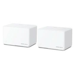 Mercusys Halo H80X(2-Pack) AX3000 Whole Home Mesh WiFi 6, Dual-Band 574Mbps/2402Mbps (2.4GHz/5GHz), 802.11ax/n/b/g 2.4 GHz - 802.11ax/ac/n/a 5 GHz, 3×G-LAN, Mercusys app