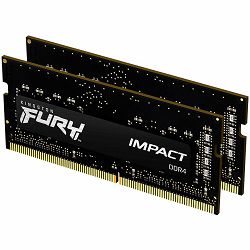 Kingston DRAM 32GB 2666MT/s DDR4 CL15 SODIMM (Kit of 2) 1Gx8 FURY Impact EAN: 740617318562