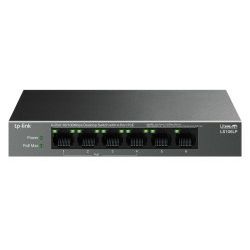 TP-Link 6-Port 10/100Mbps Desktop preklopnik (Switch), 6×10/100 Mbps RJ45 Ports (4×10/100 Mbps 802.3af PoE Ports) 802.3af, 41W PoE Power, metalno kučište