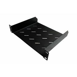 NaviaTec 10" polica za mrežni ormar, 250 mm, 1U, Cantilever, siva