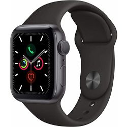 Refurbished Apple Watch Series 5 (2019), 44mm, GPS Cellular, Space Black Stainless Steel