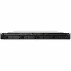 Synology RackStation RS822RP+; Rack 1U; AMD Ryzen V1500B 4-core 2.2 GHz; 2 GB DDR4 ECC SODIMM; 4x 3.5”/2.5” HDD bays; 4x RJ-45 1GbE LAN Port; 2x USB 3.2 Gen 1 Port; eSATA Port; redundant power supply,