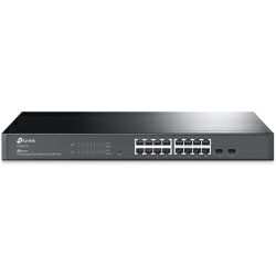 TP-Link Omada JetStream 16-port Gigabit L2+ upravljiv preklopnik (Switch), 16×10/100/1000M RJ45 ports, 2×SFP, 1U 19" rack mount