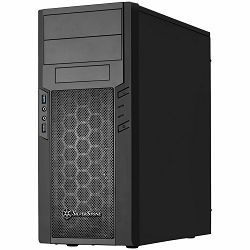 SilverStone PRECISION PS13B Mini Tower Computer Case, black