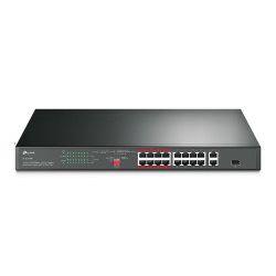 TP-Link 16-Port PoE+ Smart preklopnik (Switch), 24×10/100M, 2×G-LAN, 1×G SFP (250W)