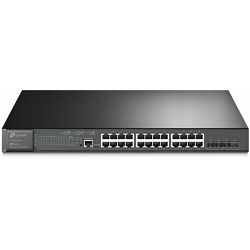 TP-Link JetStream 24-Port Gigabit and 4-Port 10GE SFP L2 Managed Switch with 24-Port PoE