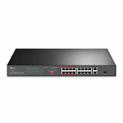 TP-Link 16-Port 10 100 Mbps 2-Port Gigabit Rackmount Switch with 16-Port PoE