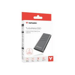 Verbatim TurboMetal 1TB SSD vanjski disk USB4, R/W: 3700W3600 MB/s