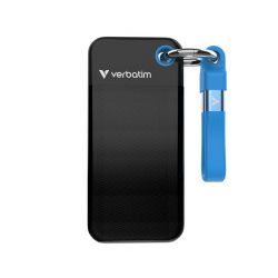 Verbatim Pocket 1TB SSD vanjski disk, USB 3.2 Gen2, Black/Blue