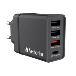 Verbatim 30W zidni punjač, 3×USB-A/1×USB-C