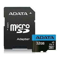 ADATA microSDHC, Class10, 100/20MBs, 32GB AUSDH32GUICL10A1-RA1