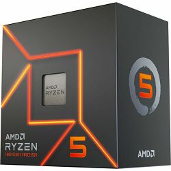 AMD CPU Desktop Ryzen 5 6C/12T 7600 (5.2GHz Max, 38MB,65W,AM5) tray, with Radeon Graphics