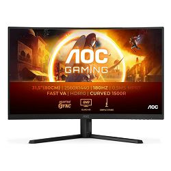 AOC CQ32G4VE, 31,5" QHD, HDMIx2, DP, 180Hz, HAS CQ32G4VE