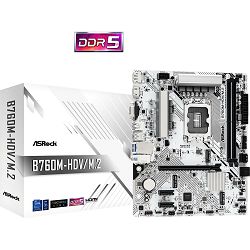 ASROCK B760M-HDV/M.2 mATX 2xDDR5 LGA1700 B760M-HDV/M.2