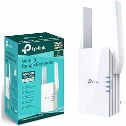 AX3000 Wi-Fi 6 Range ExtenderSPEED: 574 Mbps at 2.4 GHz + 2402 Mbps at 5 GHzSPEC: 2 × External Antennas, 1 × Gigabit Port, Qualcomm 1.0GHz Dual-Core CPU, 1024 QAM, HE160, Wall PluggedFEATURE: Tether A