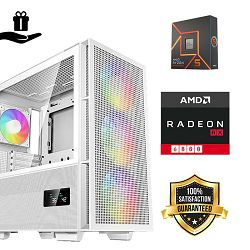 DeepCool Digital Gamer PC (AMD Ryzen 5 7600X, 16GB RAM, SSD 1TB, AMD RX 6800, 750W, Midi ATX) Poklon 