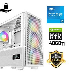 DeepCool Digital Gamer PC (Intel i5 14400F, 16GB RAM, SSD 1TB, RTX 4060Ti, 650W, Midi ATX) Poklon 