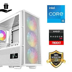 DeepCool Digital Gamer PC (Intel i5 13600K, 32GB RAM, SSD+HDD, RX 7800XT, 850W, Midi ATX) Poklon 