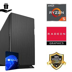 Futura Office&Home PC (AMD Ryzen 5 5600G, 16GB RAM, SSD 1TB, 550W, Midi ATX) WinOS