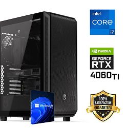 Futura Workstation PC (Intel i7 14700KF, 32GB RAM, SSD+HDD, RTX 4060Ti 750W, Midi ATX) Win-OS