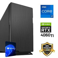 Futura Workstation PC (Intel i7 14700KF, 48GB RAM, SSD+HDD, RTX 4060Ti, Midi ATX) Win-OS