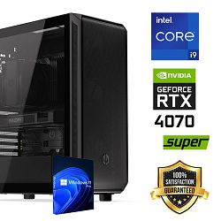 Futura Workstation PC (Intel i9 14900K, 32GB RAM, SSD+HDD, RTX 4070Super, 1000W, Midi ATX) Win-OS