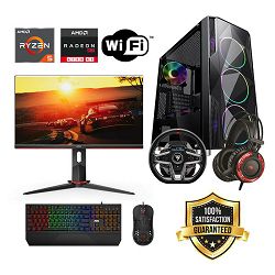 FuturaIT AIO Gaming PC (AMD Ryzen 5 5500, 16GB RAM,SSD 1TB, RX 6750XT, 650W, Midi ATX) 