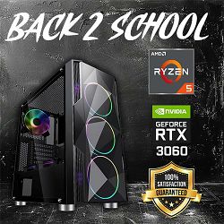 FuturaIT Back2School PC (AMD Ryzen 5 5600, 16GB RAM, RTX 3060, SSD 1TB, 650W, Midi ATX) 