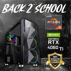 FuturaIT Back2School PC (AMD Ryzen 5 5600X, 16GB RAM, RTX 4060Ti, SSD 1TB, 650W, Midi ATX) 