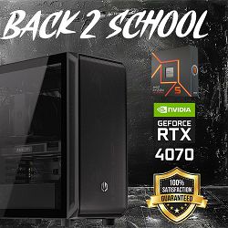 FuturaIT Back2School PC (AMD Ryzen 7600X, 32GB RAM, RTX 4070, SSD 1TB, 700W,  Midi ATX)