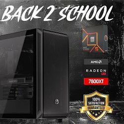 FuturaIT Back2School PC (AMD Ryzen 7600X, 32GB RAM, RX 7800XT, SSD 1TB, 850W, Midi ATX)