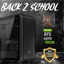 FuturaIT Back2School PC (AMD Ryzen 7700X, 32GB RAM, RTX 4070Super, SSD 2TB, 850W, Midi ATX)