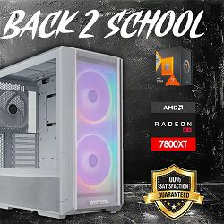 FuturaIT Back2School PC (AMD Ryzen 7800X3D, 32GB RAM, RX 7800XT, SSD 2TB, 850W, Midi ATX)