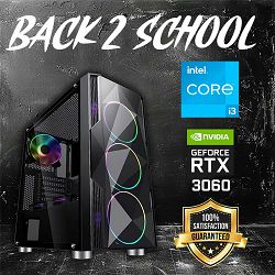 FuturaIT Back2School PC (Intel i3 12100F 16GB RAM, RTX 3060, SSD 500GB, 550W, Midi ATX)  