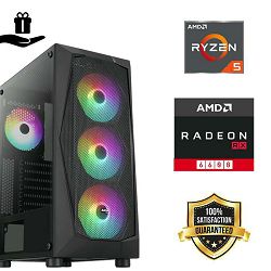 FuturaIT BB Gamer PC (AMD Ryzen 5 5500, 16GB RAM, SSD 512GB, RX 6600, 550W, Midi Case) Poklon