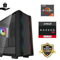 FuturaIT BB Gamer PC (AMD Ryzen 5 5500, 16GB RAM, SSD 512GB, RX 6600, 550W, Midi Case) Poklon