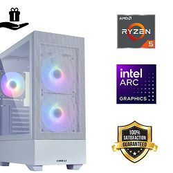 FuturaIT BB Gamer PC (AMD Ryzen 5 5600X, 32GB RAM, SSD 1TB, Intel B580, 650W, Midi ATX) Poklon