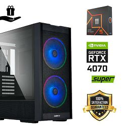 FuturaIT BB Gamer PC (AMD Ryzen 5 7500F, 32GB RAM, SSD 2TB, RTX 4070S, 750W, Midi ATX) Poklon 