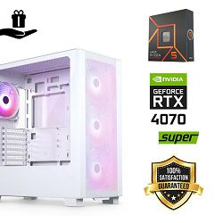 FuturaIT BB Gamer PC (AMD Ryzen 5 7600X, 32GB RAM, RTX 4070S, SSD 1TB, 750W, Midi ATX) Poklon 