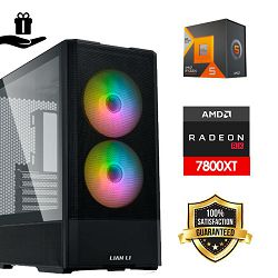 FuturaIT BB Gamer PC (AMD Ryzen 5 7600X3D, 32GB RAM, SSD 2TB, RX 7800XT, 750W, Midi ATX) Poklon 