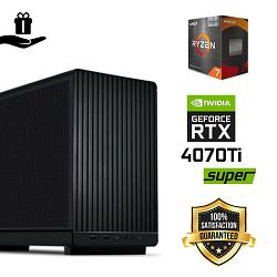 FuturaIT BB Gamer PC (AMD Ryzen 7 5700X3D, 32GB RAM, SSD 2TB, RTX 4070Ti-S, 850W, Midi ATX) Poklon 