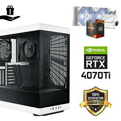 FuturaIT BB Gamer PC (AMD Ryzen 7 5700X3D, 32GB RAM, SSD+HDD, RTX 4070Ti, 850W, Midi ATX) Poklon 