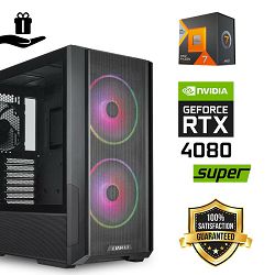 FuturaIT BB Gamer PC (AMD Ryzen 7 7800X3D, 32GB RAM, SSD+HDD, RTX 4080S, 1000W, Midi ATX) Poklon 