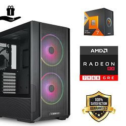 FuturaIT BB Gamer PC (AMD Ryzen 7 7800X3D, 32GB RAM, SSD+HDD, RX 7900Gre, 850W, Midi ATX) Poklon 