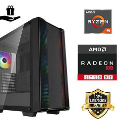 FuturaIT BB GamerPC (AMD Ryzen 5 5600X, 16GB RAM, SSD 1TB, RX 6750XT, 650W, Midi ATX) Poklon 