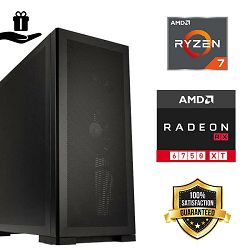 FuturaIT BB GamerPC (AMD Ryzen 7 5700X, 32GB RAM, SSD 1TB, RX 6750XT, 650W, Midi ATX) Poklon 