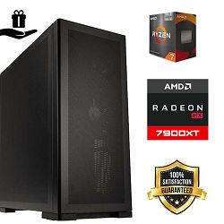 FuturaIT BB GamerPC (AMD Ryzen 7 5700X3D, 32GB RAM, SSD 1TB, RX 7900XT, 850W, Midi ATX) Poklon 