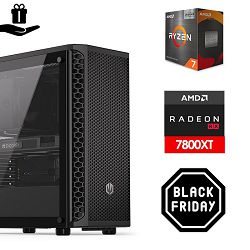 FuturaIT BB GamerPC (AMD Ryzen 7 5700X3D, 32GB RAM, SSD 1TB, RX 7800XT, 700W, Midi ATX)