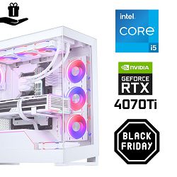 FuturaIT BB GamerPC (Intel i5 14600K, 32GB RAM, SSD 2TB, RTX 4070Ti, 850W, Midi ATX) 